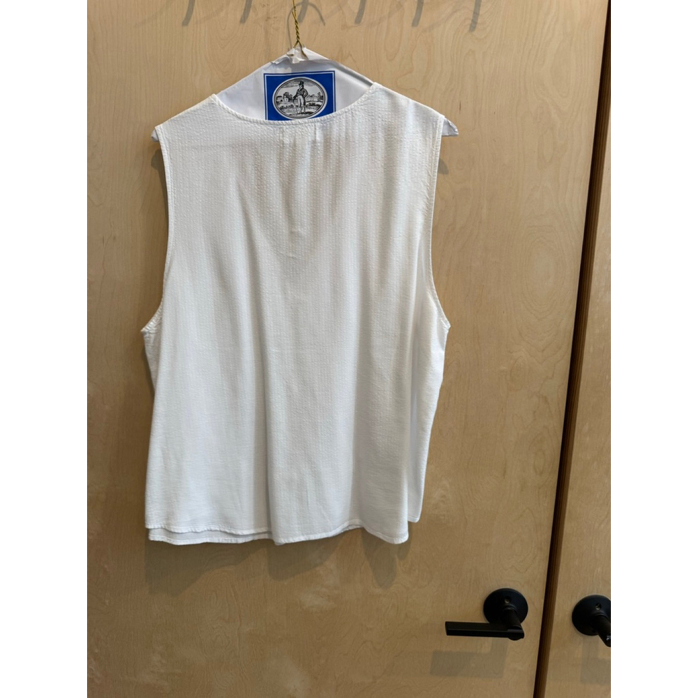 Women's Cloth & Stone White Tie-Front Tank Top XL - Picture 3 of 3